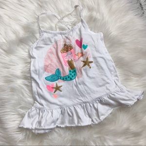 Mermaid Strappy Peplum Tank Top